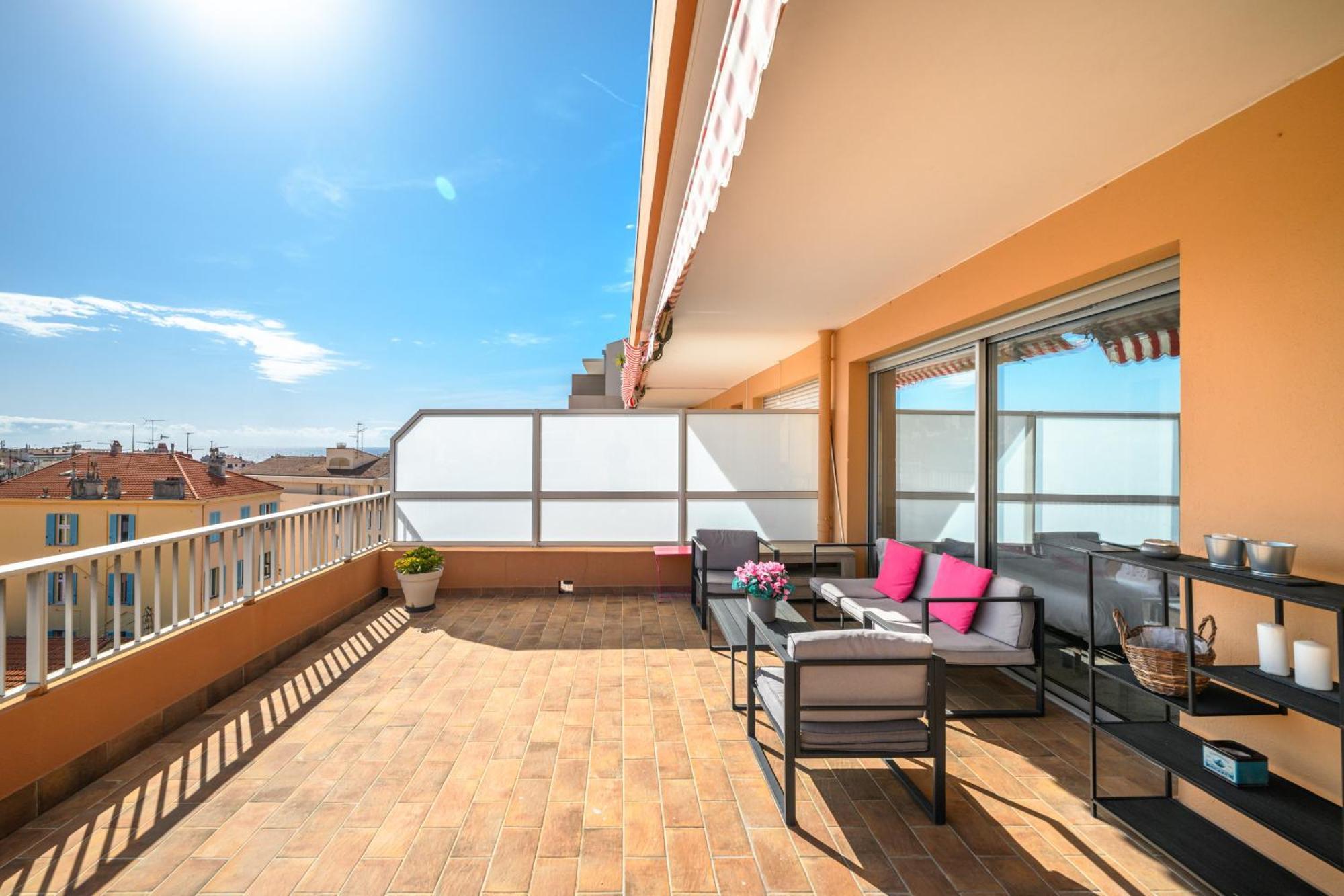 'L'Alicante Proche' Gare, Terrasse, Vue Mer Menton Eksteriør bilde