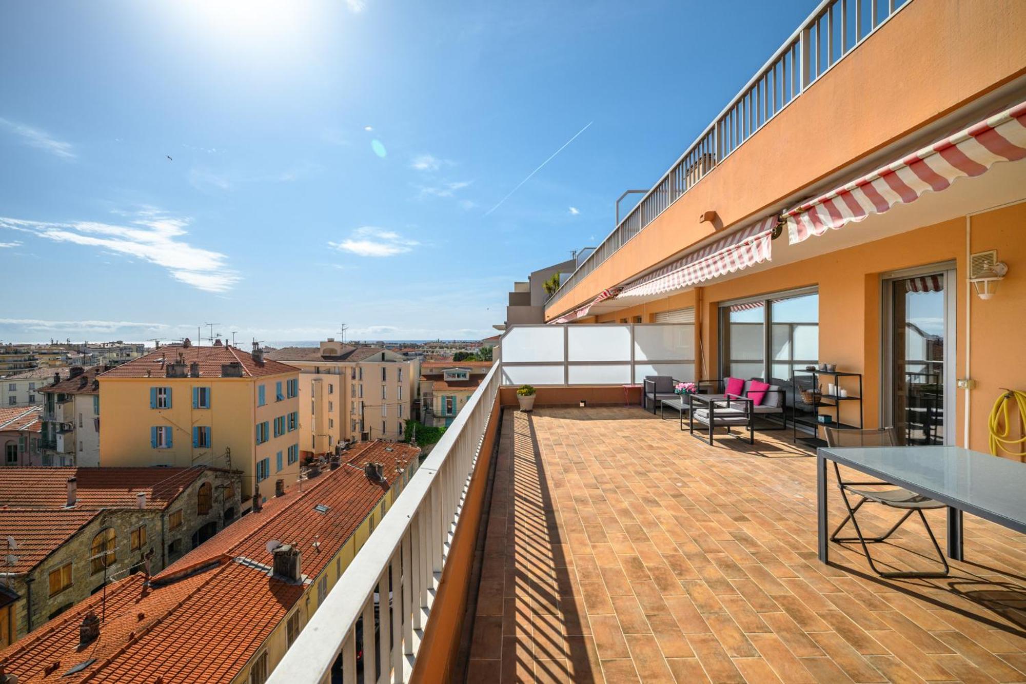 'L'Alicante Proche' Gare, Terrasse, Vue Mer Menton Eksteriør bilde