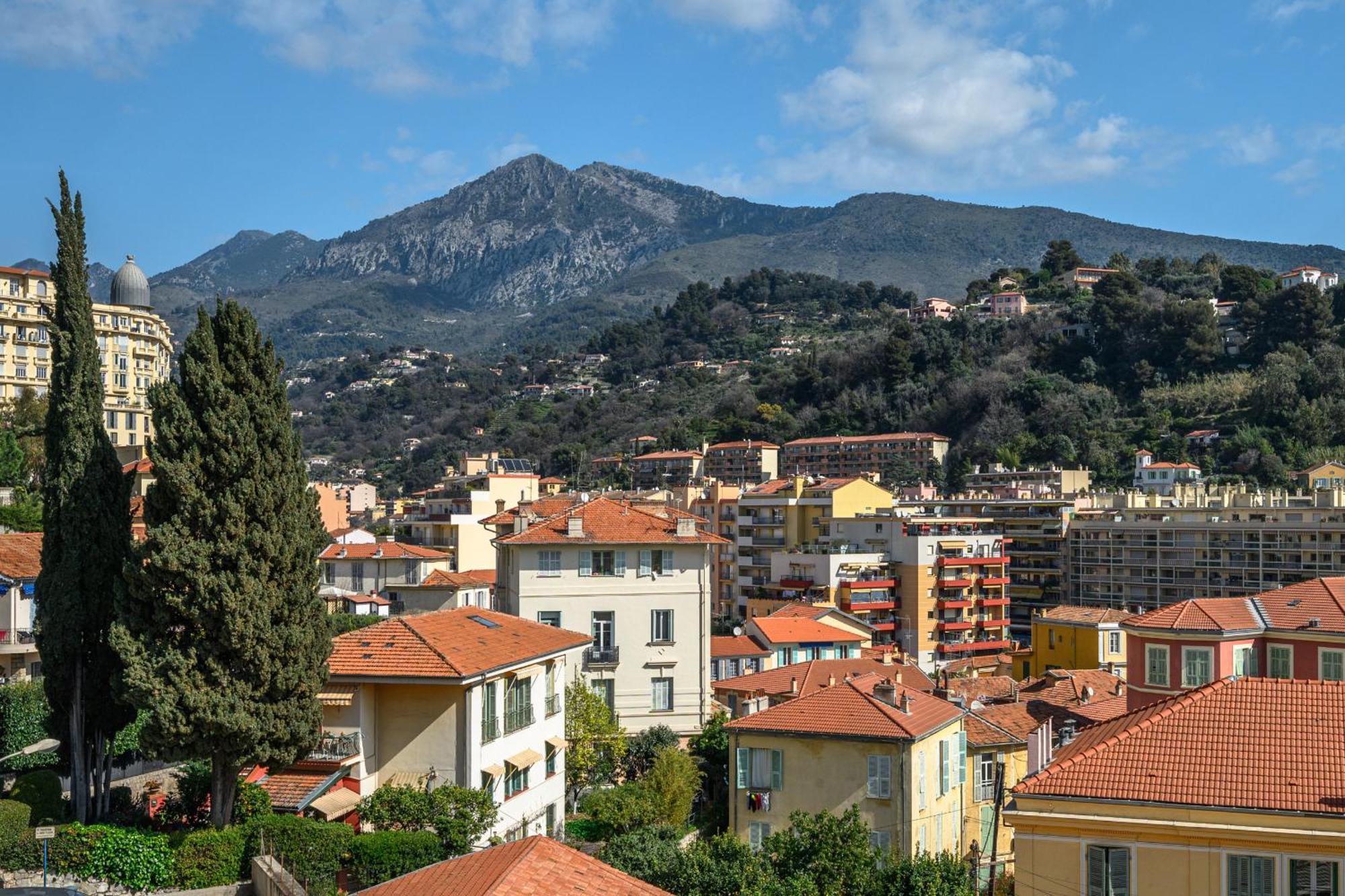 'L'Alicante Proche' Gare, Terrasse, Vue Mer Menton Eksteriør bilde